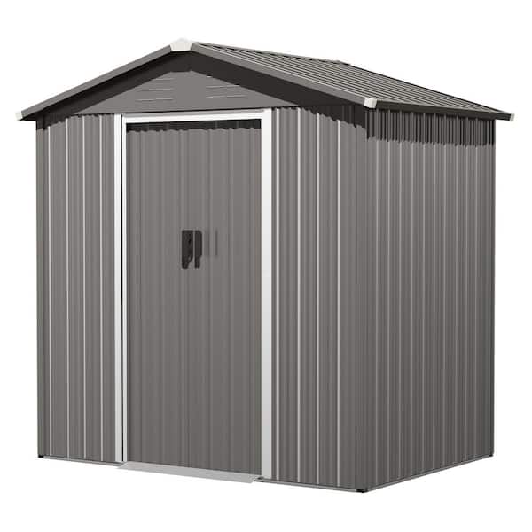 Nuu Garden 6 ft. x 4 ft. Metal Outdoor Backyard Garden Storage