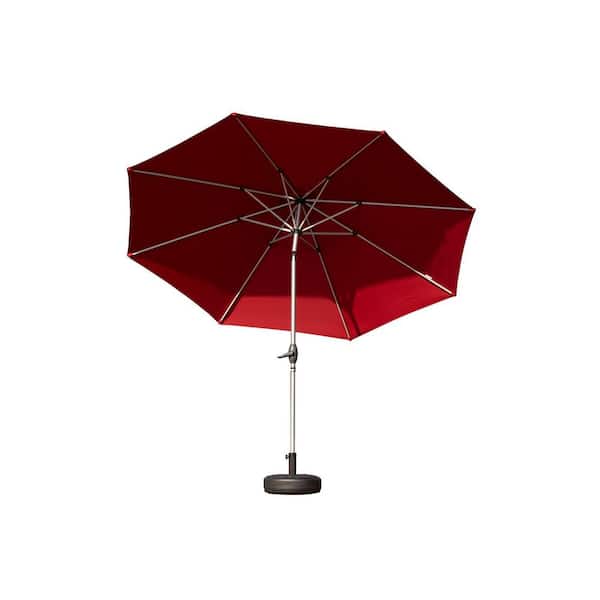 Boosicavelly 9 ft. Aluminum Market Patio Umbrella in Brick Red with Vent