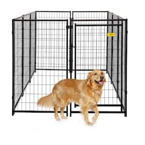 COZIWOW 40.6 in. L x 29.5 in. W x 34.2 in. H Heavy-Duty Dog Kennel with  Removable Trays and Lockable Wheels, Grey MSP3400020 - The Home Depot