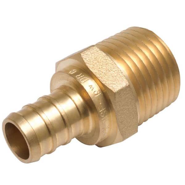 SharkBite 1/2 in. PEX Barb x MIP Brass Adapter Fitting