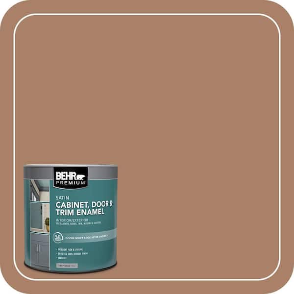 BEHR PREMIUM 1 qt. #MQ2-42 Warm Cognac Satin Enamel Interior