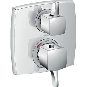 Ecostat Classic 2-Handle Shower Trim Kit in Chrome Valve Not Included