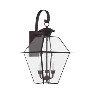 Westover 3 Light Bronze Outdoor Wall Sconce