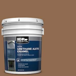 5 gal. #PPU4-01 Caramel Swirl Urethane Alkyd Satin Enamel Interior/Exterior Paint