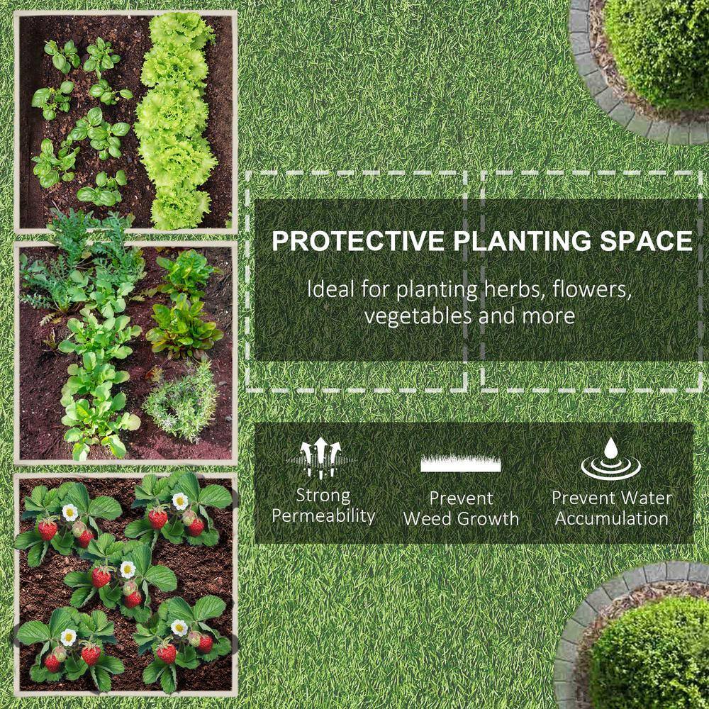Natural Cedar Square Raised Garden Bed Kit with 9 Growing Grids