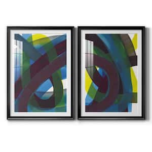 Cool Network I by Wexford Homes 2 Pieces Framed Abstract Paper Art Print 26.5 in. x 36.5 in.
