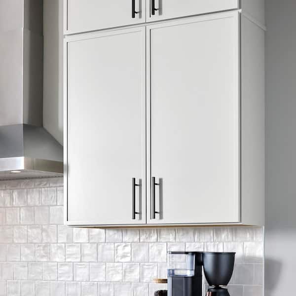 Leyton 36 in. W x 12 in. D x 36 in. H Ready to Assemble Plywood Slim Shaker Wall Kitchen Cabinet in Alpine White