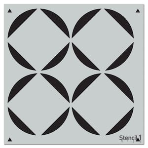 Stencil Ease Kaleidoscope Wall and Floor Stencil SSO2036 - The Home Depot