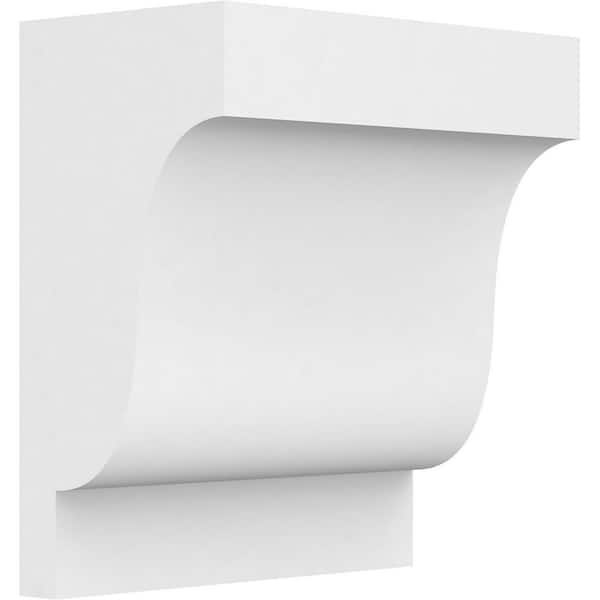 Ekena Millwork 7 in. x 8 in. x 4 in. Standard Newport Architectural Grade PVC Corbel