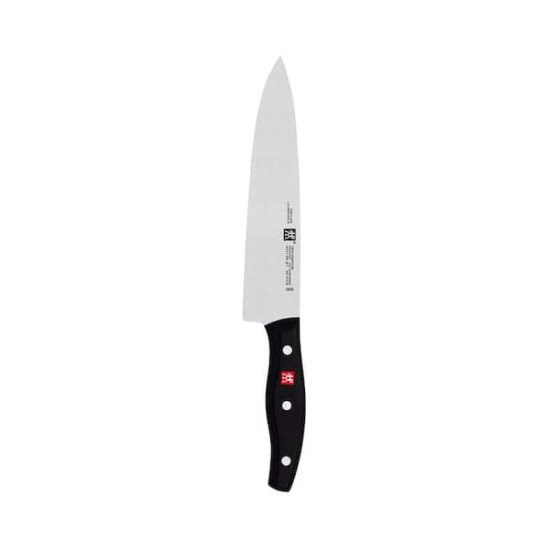 TWIN Signature 8 in. German Chef Knife, Kitchen Knife, Stainless Steel Knife, Black