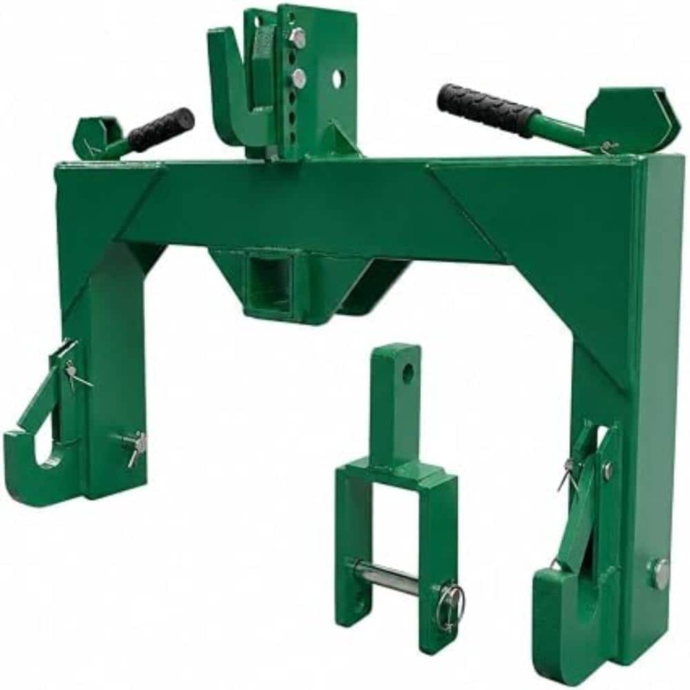 "3 Point Quick Hitch Cat 1 with Upgrade Adapter, 2"" Receiver, 3000 lbs Trailer Hitch, 5-Level Adjust Bolt, Green" price history on PriceWatchPro