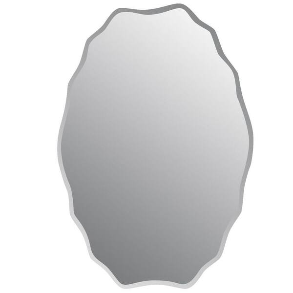 Studio Arts 20 in. x 30 in. Frameless Oval Decorative Mirror