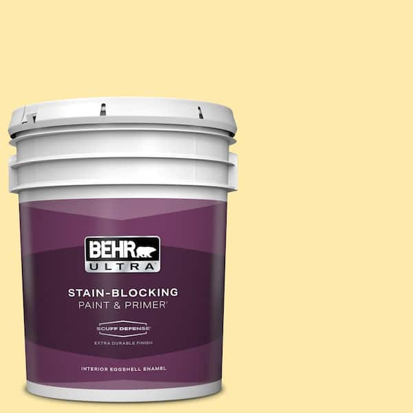 BEHR ULTRA 5 gal. #360A-3 Banana Split Extra Durable Eggshell Enamel Interior Paint & Primer