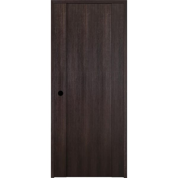 Belldinni 24 in. x 80 in. Right-Handed Solid Core Veralinga Oak Prefinished Textured Wood Single Prehung Interior Door