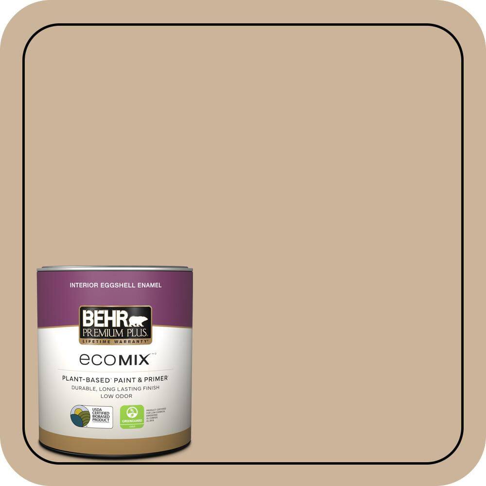 1 qt. #T17-03 Sepia Filter Eggshell Enamel EcoMix Plant-Based Interior Paint & Primer product image for price tracking