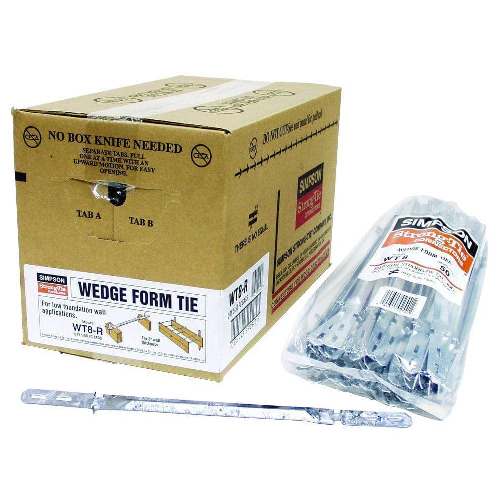 Simpson Strong-Tie Wedge Tie for 2x Formboard, 8-in. Thick Simpson Strong-Tie Wedge Tie for 2x Formboard, 8-in. Thick