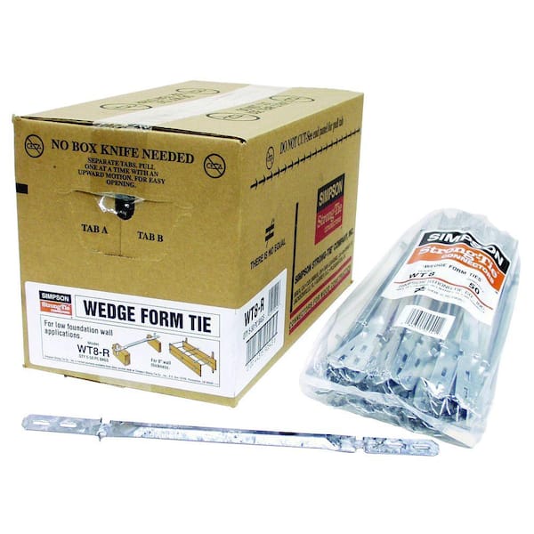 Simpson Strong-Tie Wedge Tie for 2x Formboard, 8-in. Thick Walls (50-Qty)