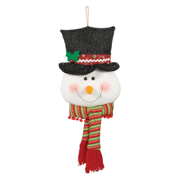 Amscan 26 in. x 11 in. Christmas Snowman Plush Door Hanger