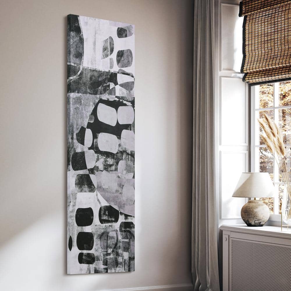 Monochrome Black and White Abstract Canvas Wall Art