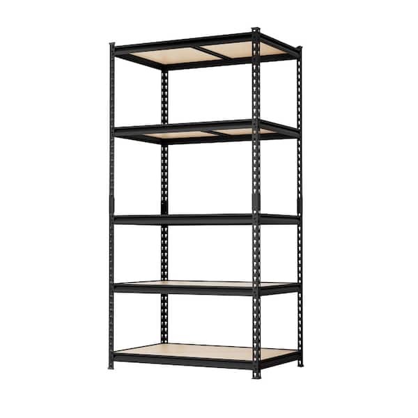 Heavy Duty 36x24x72in.5-Tier Metal Garage Shelving Unit,Adjustable Boltless Steel Storage Rack