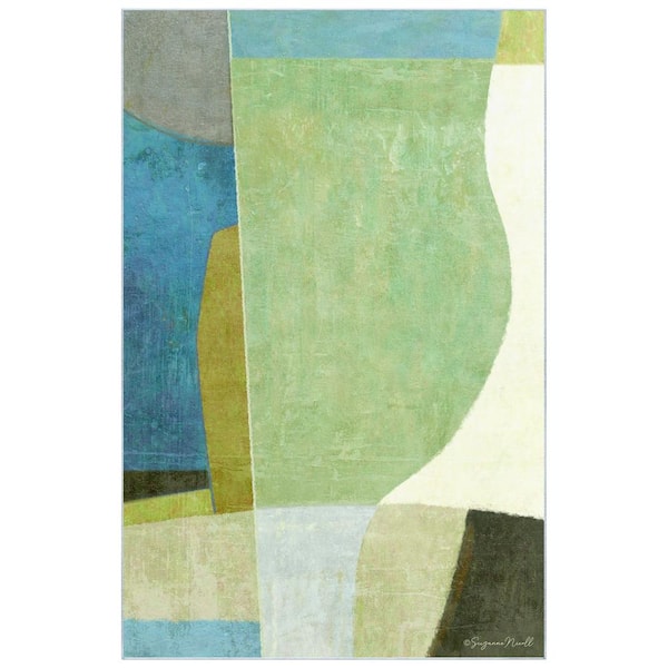Empire Art Direct Multi-Colored 5 ft. x 8 ft. Verdent I Washable Geometric Art Area Rug