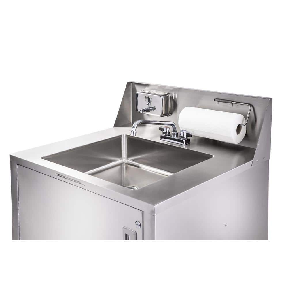 32'' Stainless Steel Portable Hand Wash Station with Faucet