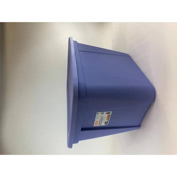 HDX 30 Gal. Tote Blue 2030-4414206 - The Home Depot