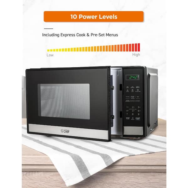Black + Decker 0.9 Cu Ft 900w Digital Microwave Oven With Turntable In  Stainless, Microwave Ovens, Furniture & Appliances