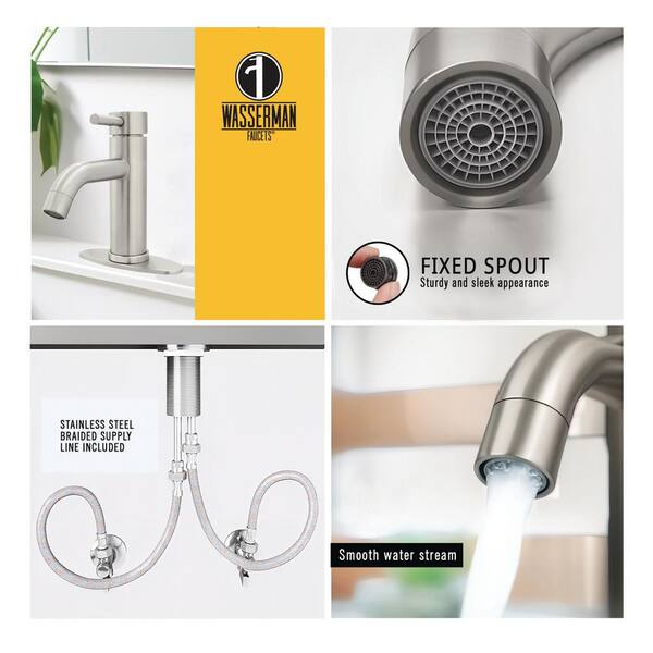 WASSERMAN FAUCETS Single Handle Lavatory Faucet 4 in