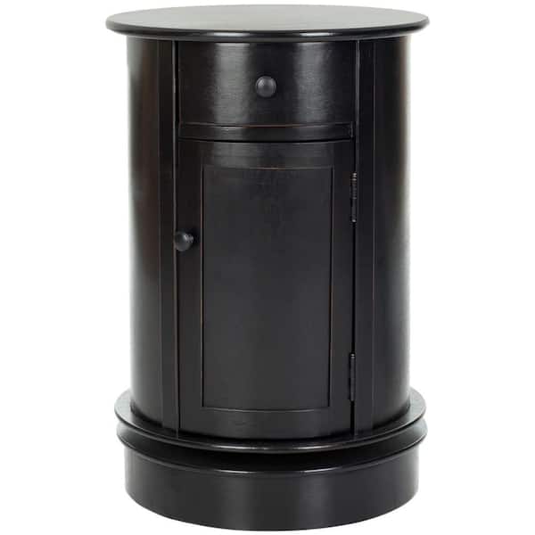 SAFAVIEH Tabitha Distressed Black Storage End Table