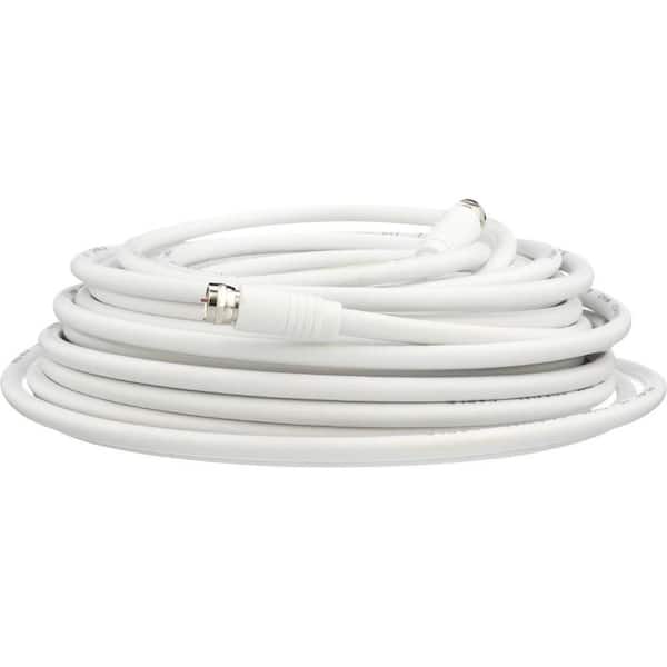 Zenith 50 ft. RG6 Coaxial Cable in White