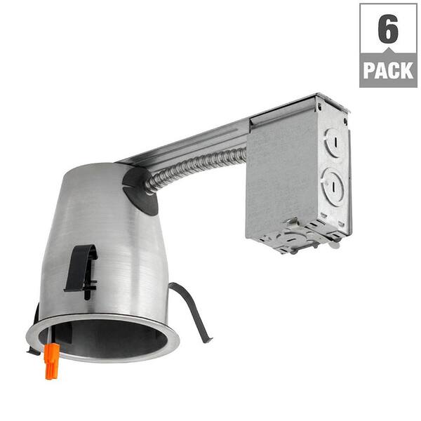 Envirolite 4 In Led Recessed Housing Remodel Can 6 Pack Evr2000lr In Led Recessed Housing Remodel Can, Home Depot 6 Inch Remodel Can Lights