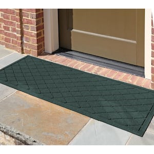 Weatherguard Pro Argyle Evergreen 22 in. x 60 in. PET Polyester Indoor Outdoor Runner Door Mat
