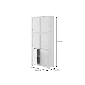 Bradstone White 6 Door Storage Cabinet