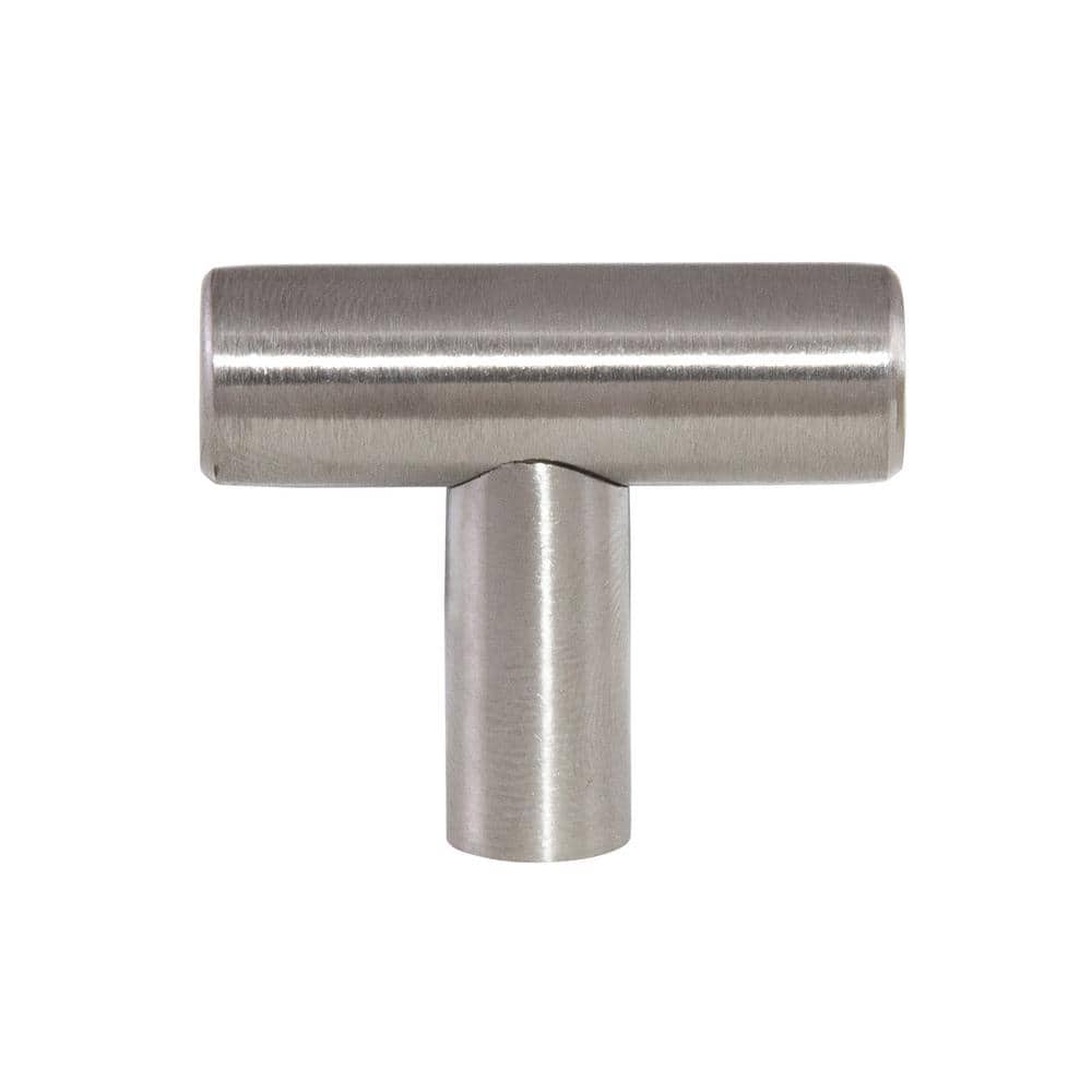 Stainless Steel T-Handle Cabinet Knob with Mounting Hardware