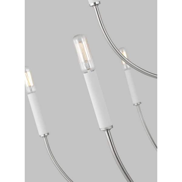 Generation Lighting - Greenwich 9-Light Brushed Nickel Chandelier