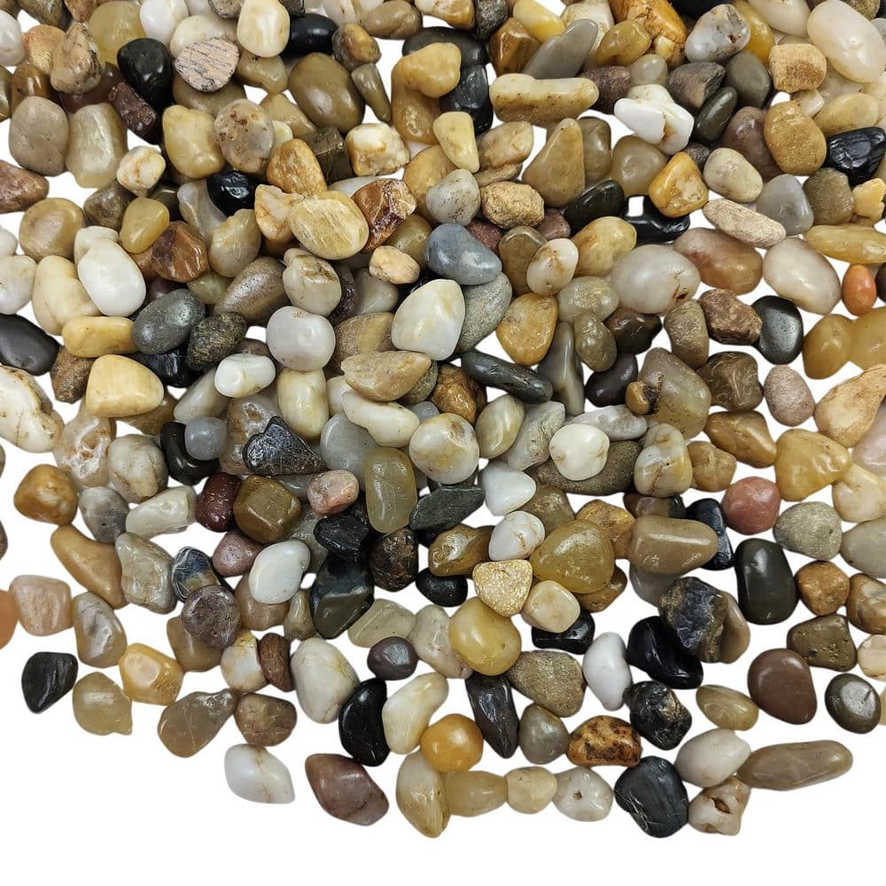 0.25 cu. ft. Polished Natural Decorative Stones Gravel Pebbles 10 lbs. Bag for Aquarium Garden Succulents price history on PriceWatchPro