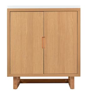 30 in. W x 18 in. D x 34 in. H Bath Vanity Cabinet without Top in Wood Color