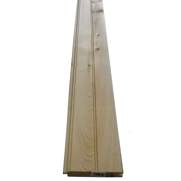 Unbranded 1 in. x 6 in. x 16 ft. 2 and Better Tongue and Groove White Wood Board Prime