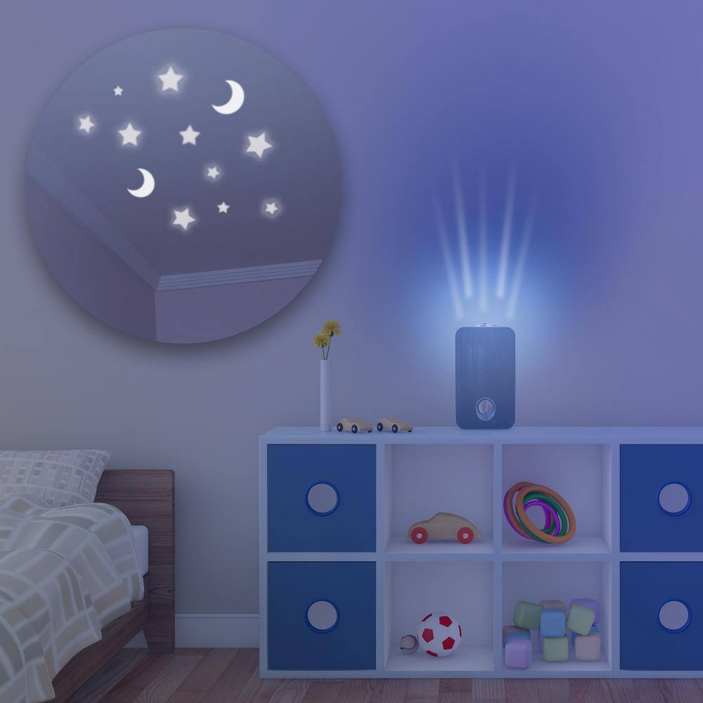 Blue Tabletop HEPA Air Purifier with Odor Absorbing Filter