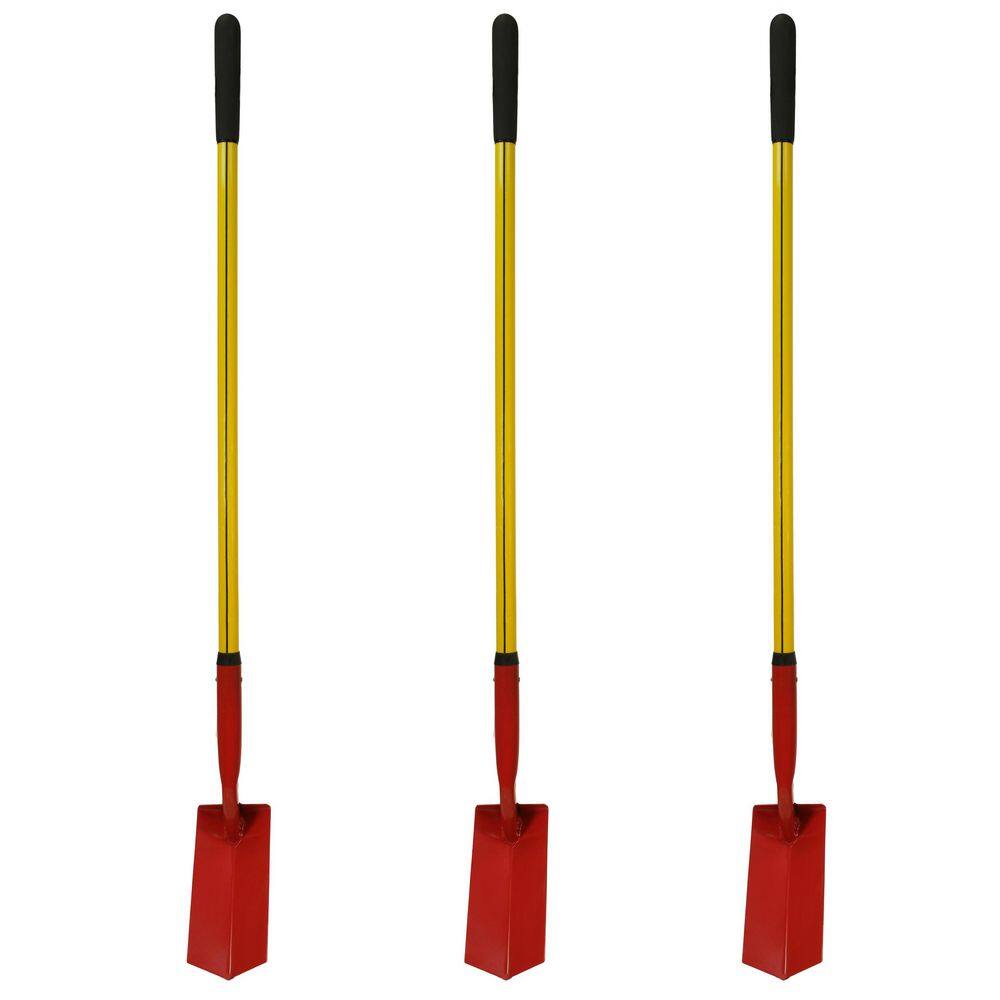 48 in. Classic Fiberglass with Heavy-Duty Steel V-Type Blade Clean-Out Shovel and Cushion Grip Handle (3-Pack) price history on PriceWatchPro