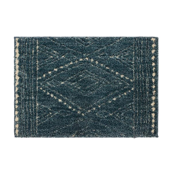 Mohawk Home Vado Blue 2 ft. x 3 ft. Geometric Scatter Area Rug