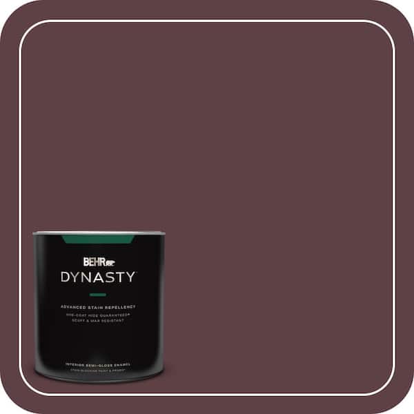 BEHR DYNASTY 1 qt. #MQ1-49 Raspberry Truffle One-Coat Hide Semi-Gloss ...