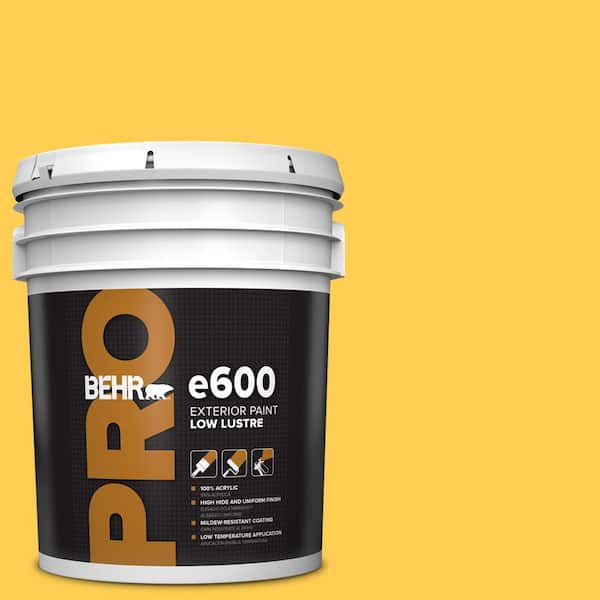 BEHR PRO 5 gal. #T16-05 Canary Diamond Low Luster Exterior Paint