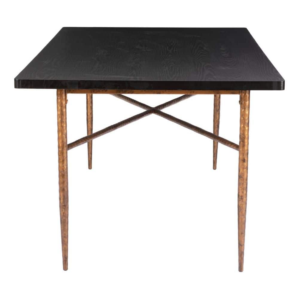 "72"" Black and Bronze Wood and Steel Dining Table" price history on PriceWatchPro