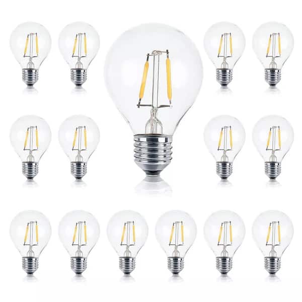 1-Watt G40 Dimmable E17 LED Vintage Edison Light Bulb 2700K (15-Pack)