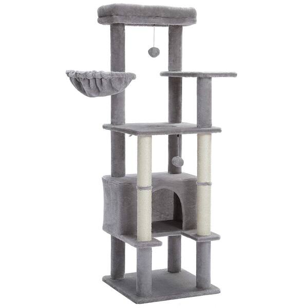 Foobrues Modern Cat Tree, Cat House, Cat Bed, Scratching Posts And 