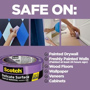Scotch 1.41 in. x 60 yds. Delicate Surface Painter's Tape with Edge-Lock (4-Pack) (Case of 4)
