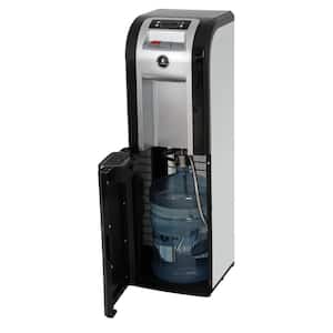 3-5 Gal. ENERGY STAR Hot/Room/Cold Temperature Bottom Load Water Cooler Dispenser with Kettle Feature in Black/Platinum