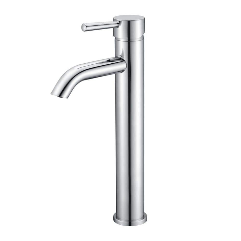 Ultra Faucets Euro Single Hole SingleHandle Tall Vessel Bathroom Sink